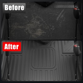 Kingna Floor Mats Compatible with 2018-2026 Freightliner Cascadia TPE All Weather Guard Protector Cargo Liner for 2025 Cascadia Accessories