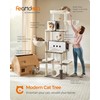 Feandrea Cat Tree, 77.5-Inch Tall Modern Cat Tower for Large