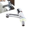 Public Ktchen Bathroom Chrome Plated Self Closing Water Saving Time