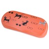 Pearl SO-72 095067 Eyeglass Case, Orange Cat and Glasses Hard
