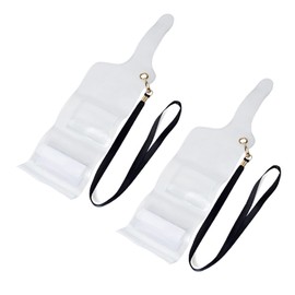 YNIBST 100% Waterproof Radio Case for Walkie Talkie Waterproof Case Transparent Strap Set of 2 for Handy Radio