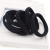 Kingsie Ponytail Hair Rubber Black Outer Diameter 2.2 inches (5.5