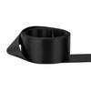 Ribbon Bazaar Double Faced Satin 2-1/4 Inch Black 25 Yards