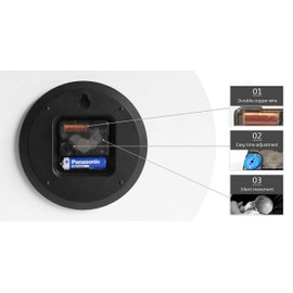 Stephanie Imports Modern Minimalist Blue Ink Splash Silent Wall Clock (19.5” X 18.8”)