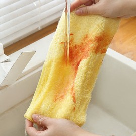 Moniz [10 + 10] Oil-Absorbing Easy Wipe Bamboo Dish Cloth Mixed Colors Size S (Total 20P)