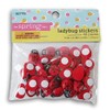 Mini Ladybug 3D Stickers - 40 Pieces