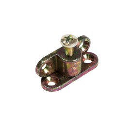 Gedotec Body Connector Furniture Connector for Screwing Cabinet Connector Made of Metal Hanging Fitting for Beds, Furniture & Metal Construction Set of 10 Steel Screw Connectors for Wood and Body