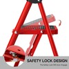 KINGRACK Step Ladder, Folding Ladder with Non-Slip and Wide Pedal,
