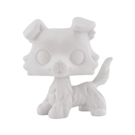 HAEUBDYAE Custom White Blank Bases,DIY Pet Toy Action Figures Collie,Blank Bases for LPS Dog Accessories