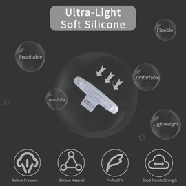 Combine8 Eyeglass Nose Pads, 12 Pairs Glasses Nose Pad for Maui Jim Baby Beach/Kahuna/Kawika/Mahina; for Oakley Whisker/Crosshair 2.0/Half Wire 2.0/Squre Wire/WireTap Sunglasses