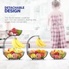 RICCLE Fruit Basket For Kitchen Counter - Fruit Basket With
