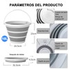 SUKYBUE Cubetas Plegables de 10 litros, Cubos de Limpieza Plegable,