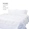 MALOUF MA01TXWHWHBB Woven Bag Complete Bedding Set-Twin XL-White