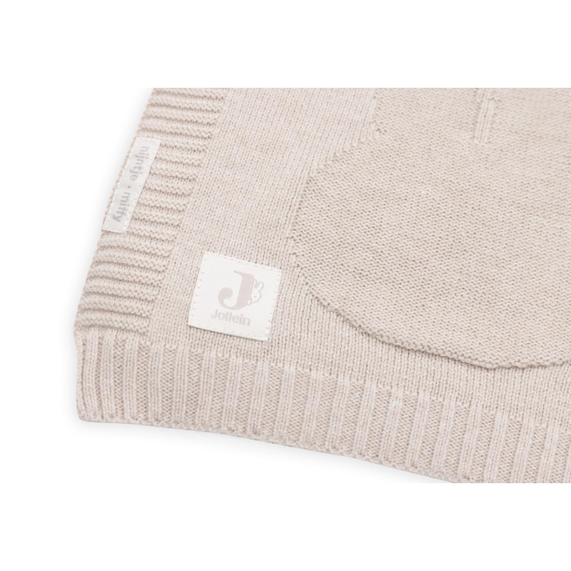 Jollein 516-511-67088 Babydecke Strick - Miffy Nougat (75x100 cm)