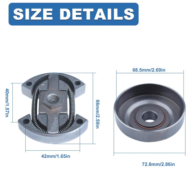 AUMEL .325"-7 Clutch Drum Rim Sprocket Kit for Husqvarna 55