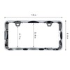 2Pcs Sgooky 3D Curly Wave Pattern License Plate Holder Chrome