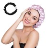 Stain Bonnet Silk Sleep Cap Adjustable Satin Cap for Night