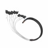 MCIO 8i to 8xSATA3.0 Cable 19.7 Inch Silver Plated OFC