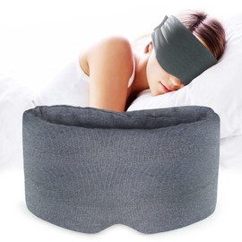 Sleep Eye Mask - Ultra Soft Comfortable Sleeping Mask for for Home Sleep Travel Shift Work, Nose Pad Designed Light Blocking Eye Blinder