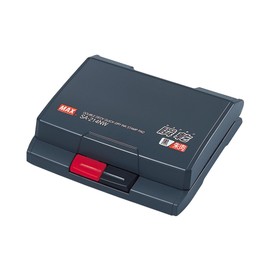 マックス 瞬乾 スタンプ台 ワンタッチ 2段 黒・朱 SA-214NW
