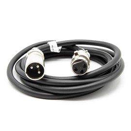 CABLEPELADO Canon Balanced 3 Pin Female to Male Cable 2m Black