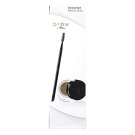 Mii Cosmetics - Brow By Mii Designer Brow Duo - Brow Master Brush & Eyebrow Pomade - Fair