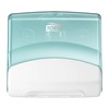 Tork Folded Wiper Dispenser Aqua/White W4, Wall-Mounted, 654021