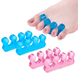 ZaxSota Pedicure Toe Separators for Bunion & Nail Polish Orthopedic Gel Toenail Dividers, Soft Gel Pedicure Kit Suitable for Salon Supplies, Beauty Tools for Toenail Separation