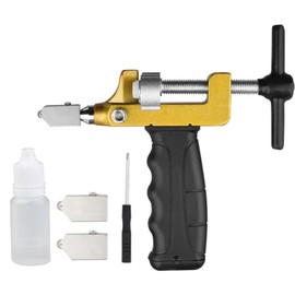 YWHWLX Tile and Glass Cutting Cutter, 0.1 - 0.6 inch (3 - 15 mm), One Piece Style Cutter, Glass Cutter Tool Kit, Glass Cutting Cutter, Tile Cutter, Multi-functional, Hand Tool, DIY Home Kit, Glass