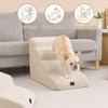EHEYCIGA Curved Dog Stairs Ramp for High Beds 19.7" H,