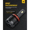 Nilight H11 Headlight Bulbs E20 Series 50W 10000LM 6000K IP67