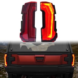 AUPOWER RED LED Taillights for Xpedition XP/ADV 2024+, RED Rear Lights Brake Stop Tail Lights for Polaris Expedition XP/XP 5/ADV/ADV 5 2024+ Accessories(2PCS, Replace #2416628, #2416629)