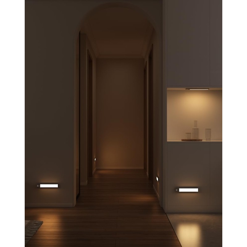 ASOKO Under Cabinet Lighting Wireless 9.9inch 1500mAh Battery Operated Closet