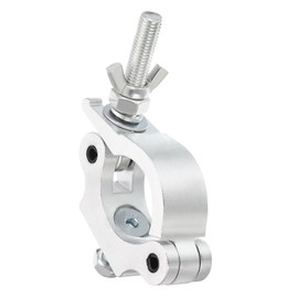 sourcing map Light Truss Clamps, Aluminum Alloy Stage Lighting Pipe O Clamp for 1.5-2.05inch OD Tube Max Load 300lb Single Buckle, 1Pcs