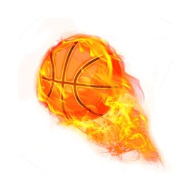 Basketball Stickers Self-Adhesive Sports Ball Sticker Flame Basketball Theme Party Decor Envelope Gift Bag Seal for Sports Party Supplies, Basketball Team Gift, Birthday Parties 5"