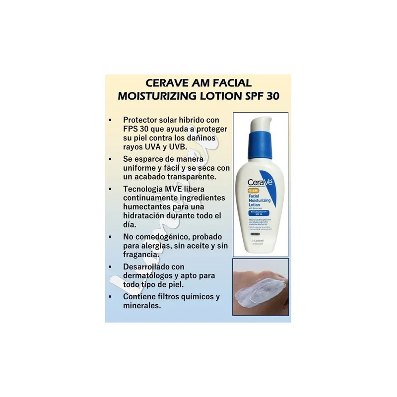 Cerave Am Fps 30 Pm Hidratante Facial Día Noche 2x60ml