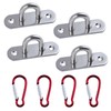 SPEEDWOX Set of 4 Stainless Steel Ceiling Hooks Pad Eye