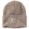 Carhartt Unisex Knit Cuffed Beanie Hat, Sepia/Light Taupe, Unit size