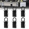 SALUINOKI Stake Pocket D-Ring Heavy Duty with Anti-Loss Lock and