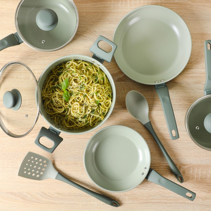 Gibson Home Barnsdall 10 Piece Premium PFA Free Ceramic Nonstick
