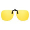 TINHAO Clip-on Sunglasses, Polarized Lenses, UV400, Flip-up, For Attaching Glasses,