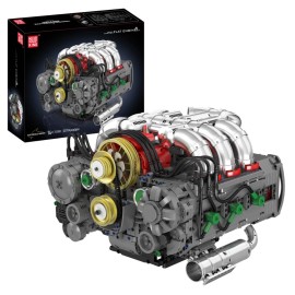 Mould King 10181 Working Eletric Engine Toy Building Blocks STEM Motor Set MOC