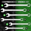 6-Piece All-Purpose Combination Wrench Set, Metric & Standard 23mm, 24mm,