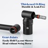 Matte Black Shower Head Extension - 13'' Adjustable Arm for