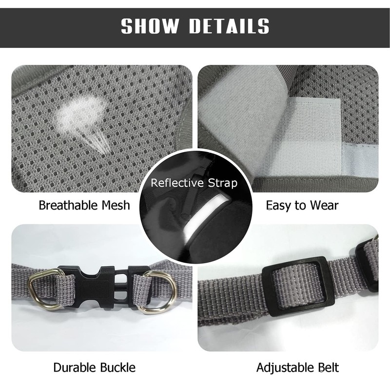 FEimaX Dog Harness and Leash Set for Walking, Soft Mesh