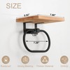 TocTen Hand Towel Holder for Bathroom Wall Mount Towel Ring