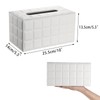 Sumnacon Tissue Box Cover Rectangle Leather Tissue Box with Magnetic