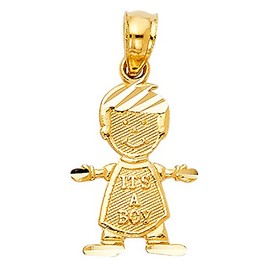 14k Yellow Gold Charm Pendant