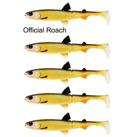 Westin HypoTeez rubber fish 13 cm for pike, zander, perch, pike bait, perch bait, zander bait, fishing lure for pike fishing, zander fishing, perch fishing, colour: motor oil