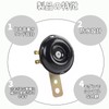 BLOOPIC Motorcycle Horn for Motorcycles, Electric Vehicles, Tricycles, Waterproof, Treble